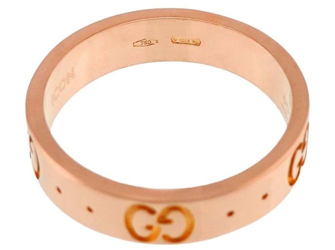 Anillo Gucci Icon Band en oro rosa - vista 4