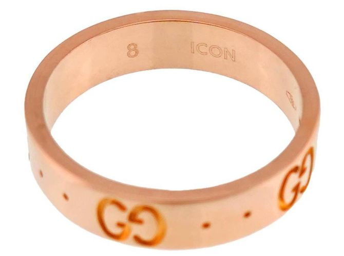 Anillo Gucci Icon Band en oro rosa - vista 5