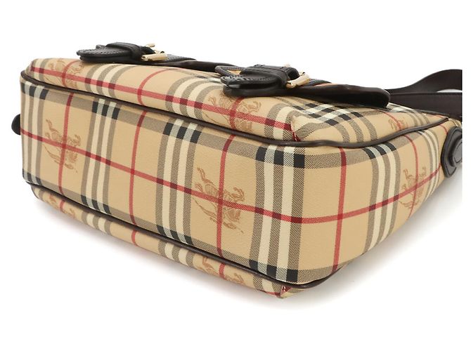Burberry Horseferry Check Schultertasche Braun Beige - Ansicht 6
