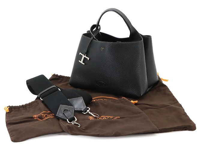 Bolsa de Mão/Ombro Tod's T-Timeless Micro Preto - vista 2