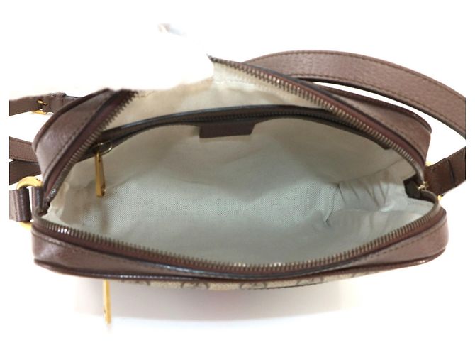 Borsa a spalla piccola Gucci Ophidia Marrone Beige - vista 6