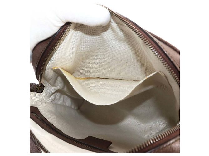 Borsa a spalla piccola Gucci Ophidia Marrone Beige - vista 7