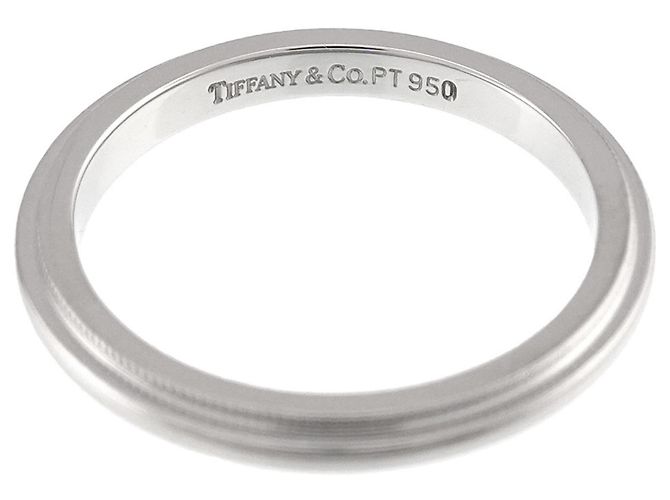 Autre Marque Anello fede Milgrain in platino Tiffany & Co. - vista 3