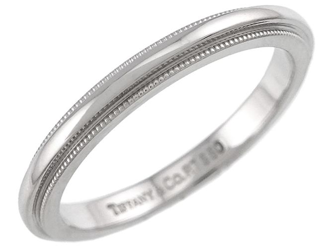 Autre Marque Anello fede Milgrain in platino Tiffany & Co. - vista 4