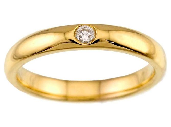 Anello a fascia Harry Winston in oro giallo 18K - vista 2