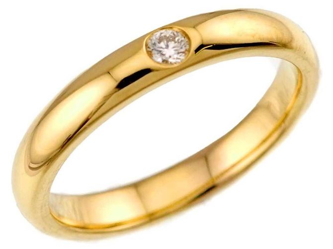 Anello a fascia Harry Winston in oro giallo 18K - vista 4