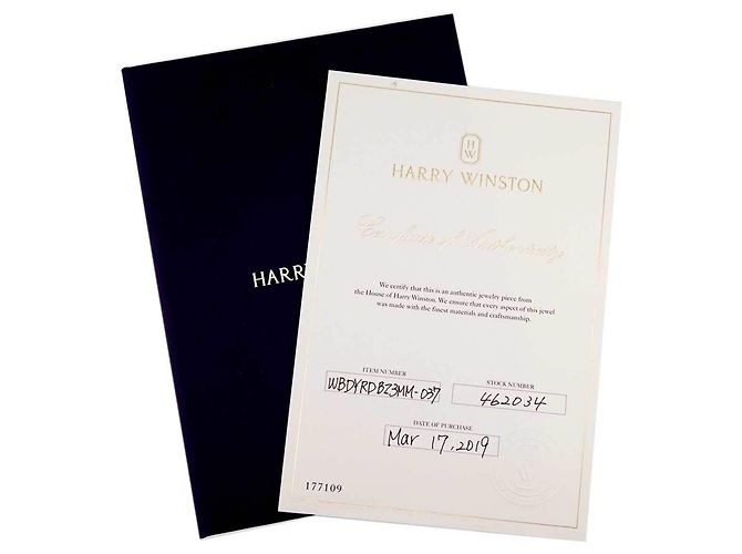 Anello a fascia Harry Winston in oro giallo 18K - vista 7