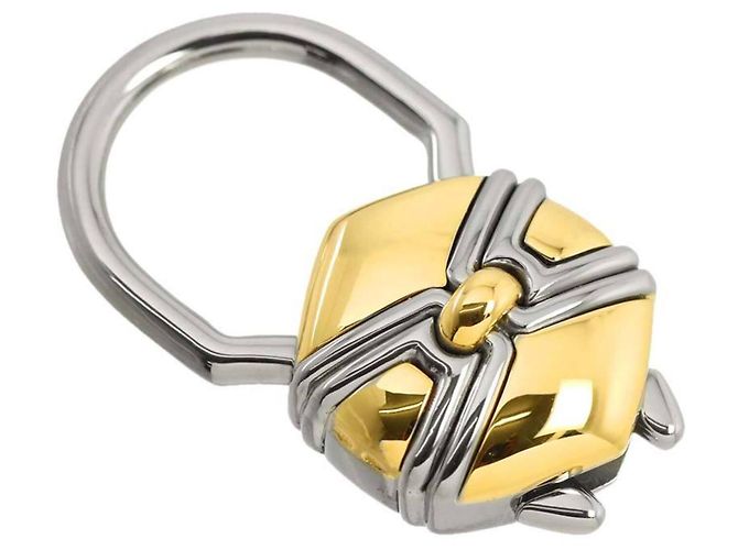 Bulgari Portachiavi Bvlgari BVLGARI Charm in oro giallo e acciaio inossidabile - vista 2