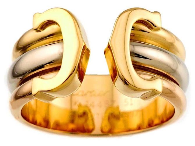 Anello Cartier C2 Tri-Color Band - vista 2