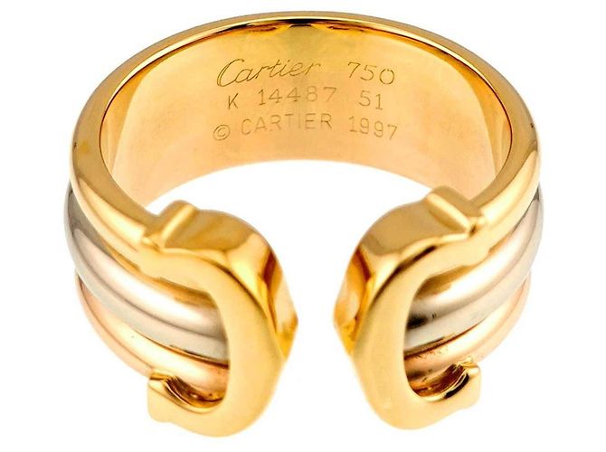 Anello Cartier C2 Tri-Color Band - vista 3