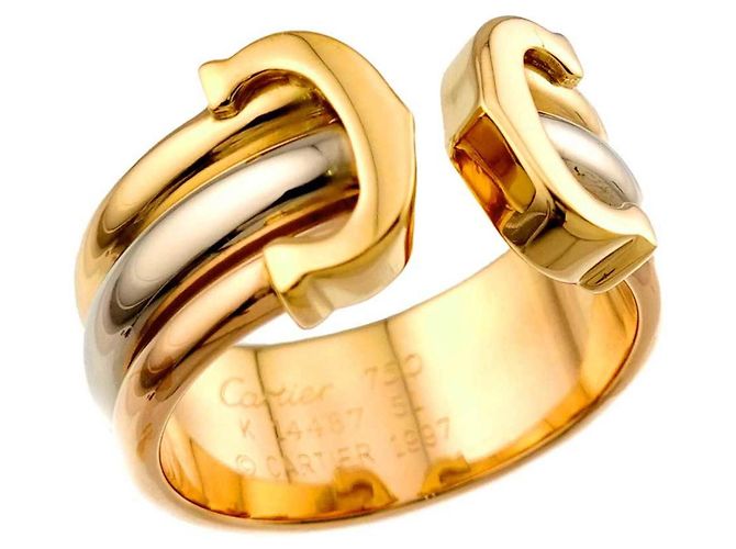 Anello Cartier C2 Tri-Color Band - vista 4