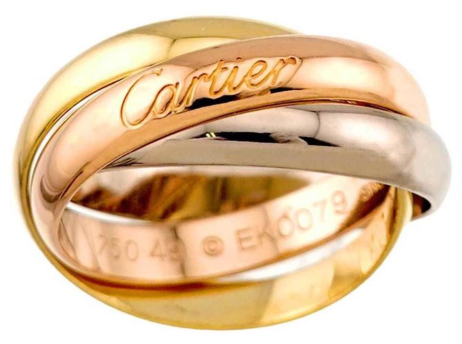 Anillo Cartier Trinity MM en oro de 18K - vista 2