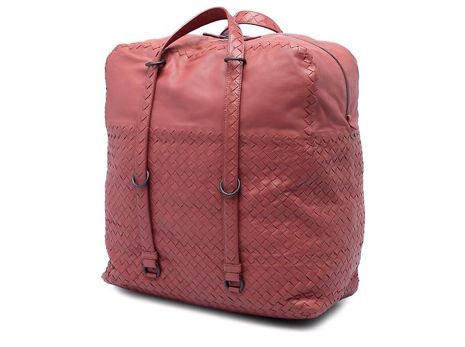 Borsa Bottega Veneta in Nappa Intrecciato rosa - vista 2