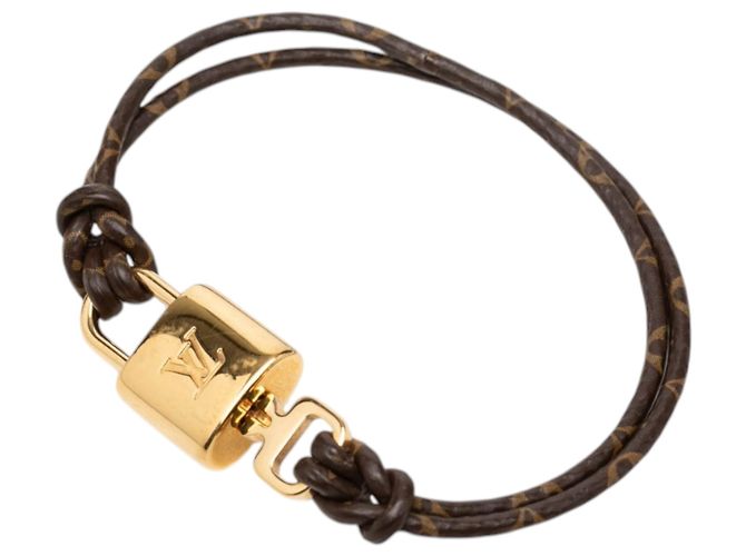 Bracciale Louis Vuitton Brown Monogram LV Padlock 17 Marrone - vista 2