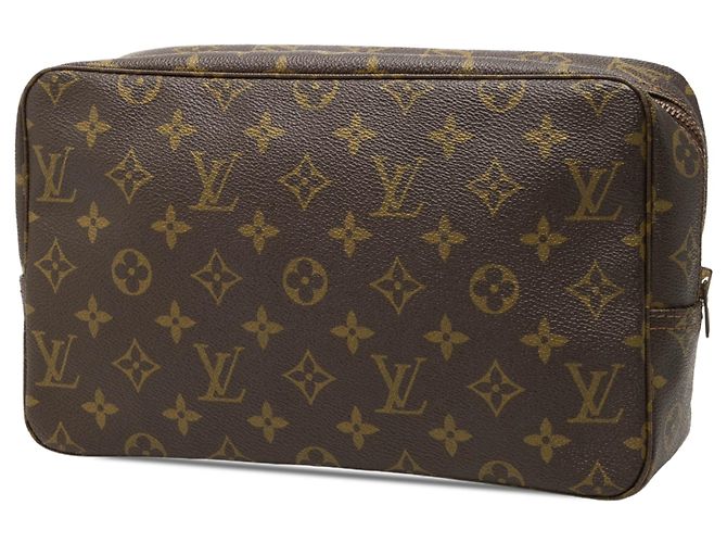 Louis Vuitton Brown Monogram Trousse Toilette 28 Castaño - vista 2