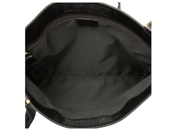 Borsa a tracolla Gucci in tela GG nera e vitello Nero - vista 4