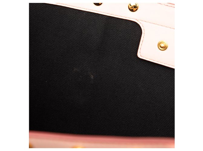 Burberry Brown TB Monogram E Canvas und Leder Tote mit Nieten, vertikal - Ansicht 6