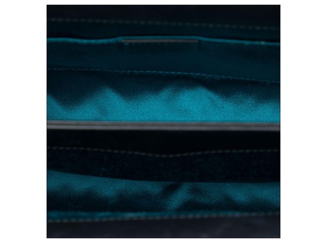 Gucci Borsa a Tracolla Ophidia Chain Piccola in Suede Nero - vista 4