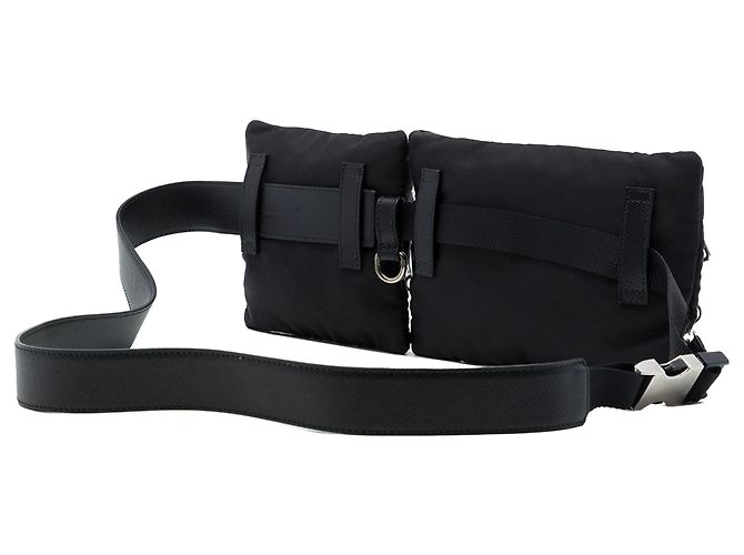 Saffiano Bolso cinturón Prada en Tessuto negro - vista 2
