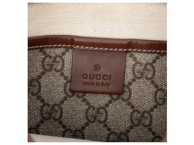 Borsa a tracolla Gucci Beige GG Supreme Web - vista 5