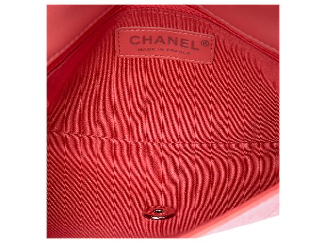 Chanel Pink Small Quilted Crumpled Calfskin Bi Vintage Full Flap Rosa - vista 4