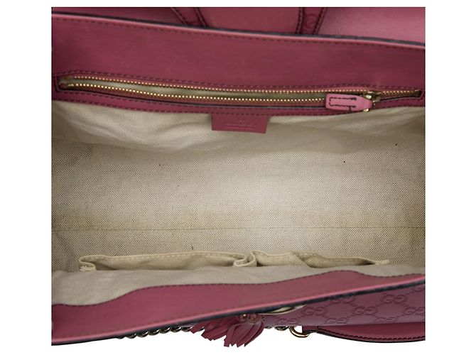 Borsa a tracolla Gucci Emily Large Guccissima Rosa - vista 4