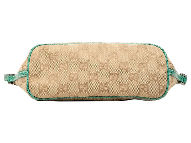 Gucci Beige GG Canvas Boat - vista 3