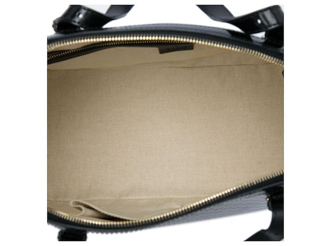 Bolso Gucci Nice Dome Large de charol Microguccissima negro - vista 4