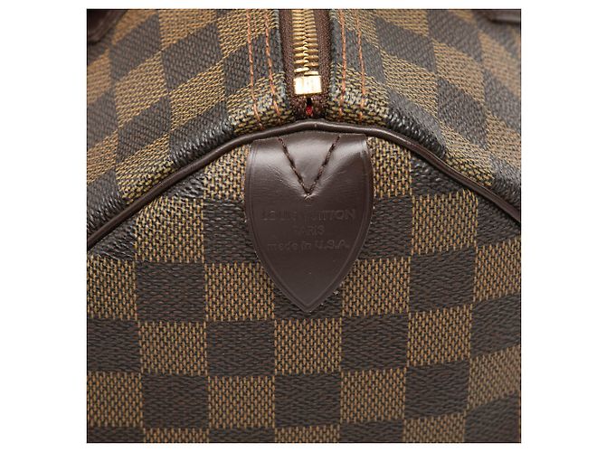 Louis Vuitton Brown Damier Ebene Speedy 30 Marrom - vista 5