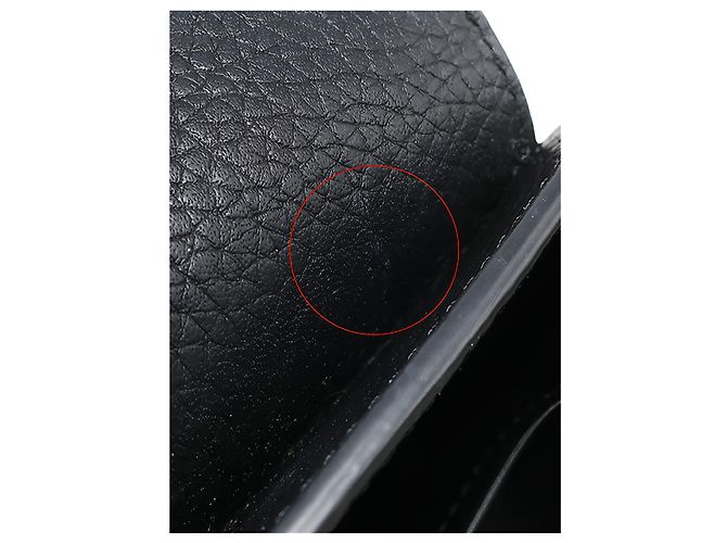 Louis Vuitton Black Taurillon Mini Capucines Nero - vista 10