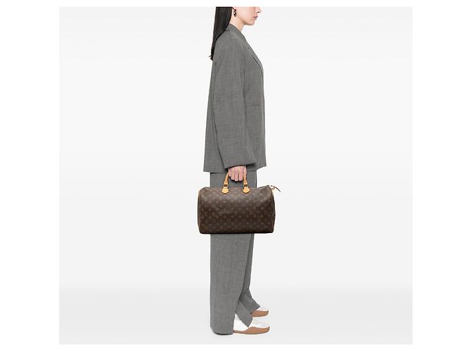 Louis Vuitton Brown Monogram Speedy 40 Marrone - vista 6