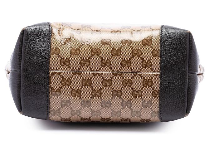 Borsa Tote Gucci Beige GG Crystal con Charms Verticali - vista 3