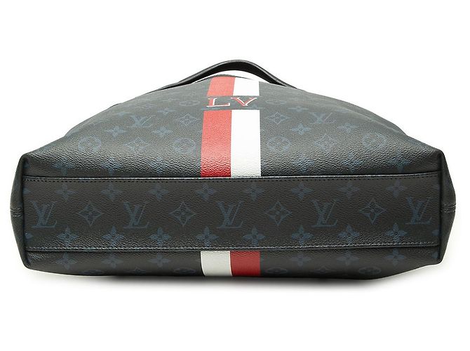Bolso Ultralight Louis Vuitton Black Monogram Cobalt Stripe Negro - vista 3