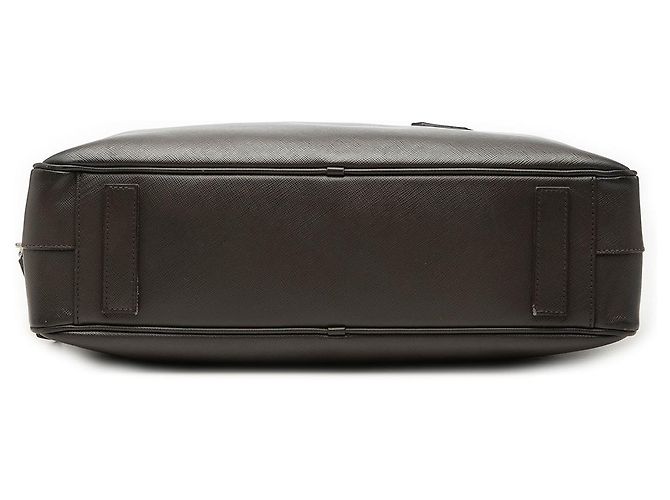 Mala de Negócios Prada em Saffiano Cinza Marrom Cinza antracite - vista 3