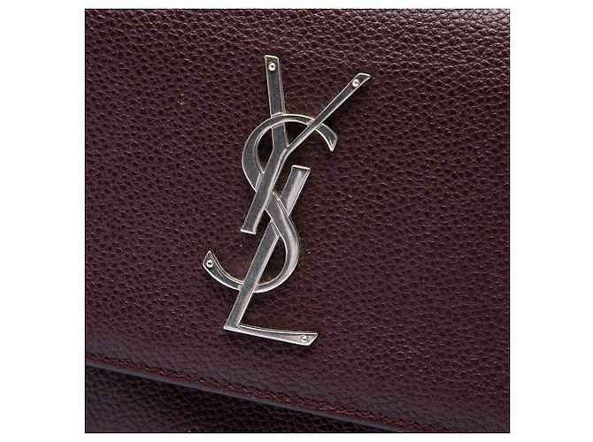 Autre Marque Saint Laurent Purple Small Grained Calfskin Monogram Sunset Crossbody Porpora - vista 5