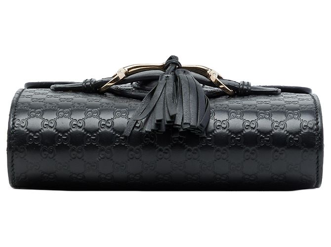 Gucci Black Mini Microguccissima Emily Crossbody Nero - vista 3