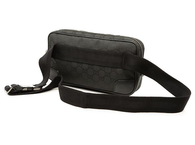 Borsetta a vita Gucci in nylon GG nero - vista 2