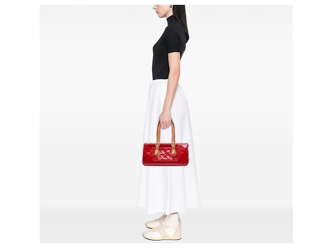Louis Vuitton Red Monogram Vernis Rosewood Avenue Rot - Ansicht 6
