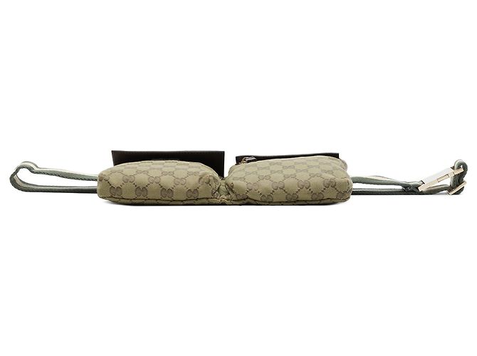 Gucci Beige GG Canvas Web Double Pocket Belt Bag - view 3
