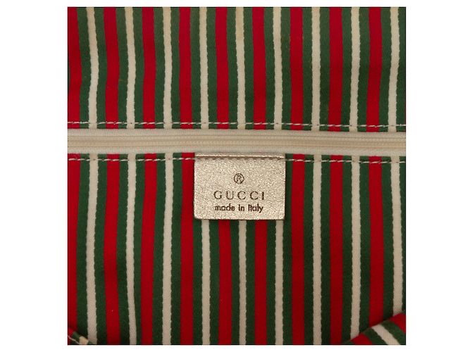 Gucci Abbey D Ring Tote aus beigem GG Canvas - Ansicht 5