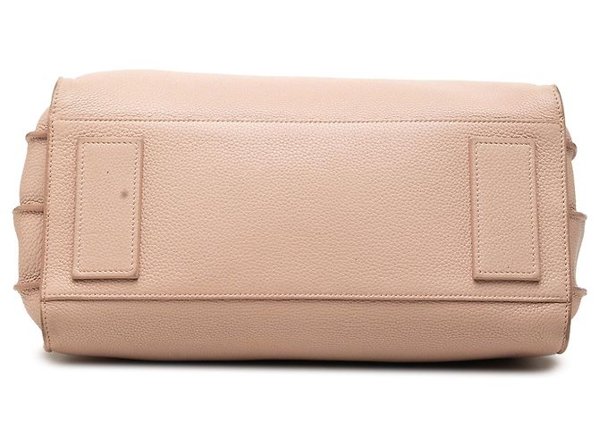 Autre Marque Saint Laurent Sac De Jour Satchel Small in pelle di vitello grana marrone morbida Carne - vista 3