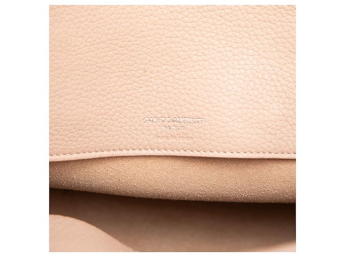Autre Marque Saint Laurent Sac De Jour Satchel Small in pelle di vitello grana marrone morbida Carne - vista 5