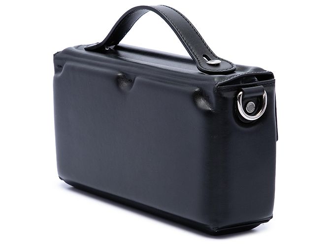 Borsa Satchel Baguette Soft Trunk in pelle nera Fendi Nero - vista 2