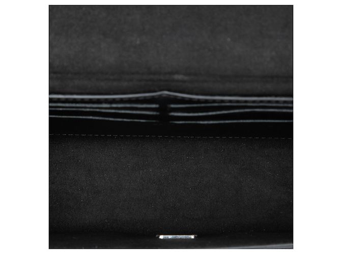 Borsa Satchel Baguette Soft Trunk in pelle nera Fendi Nero - vista 4
