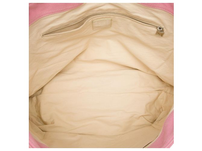 Chanel Beige Large Bicolor Canvas Sports Ligne Tote - Ansicht 4