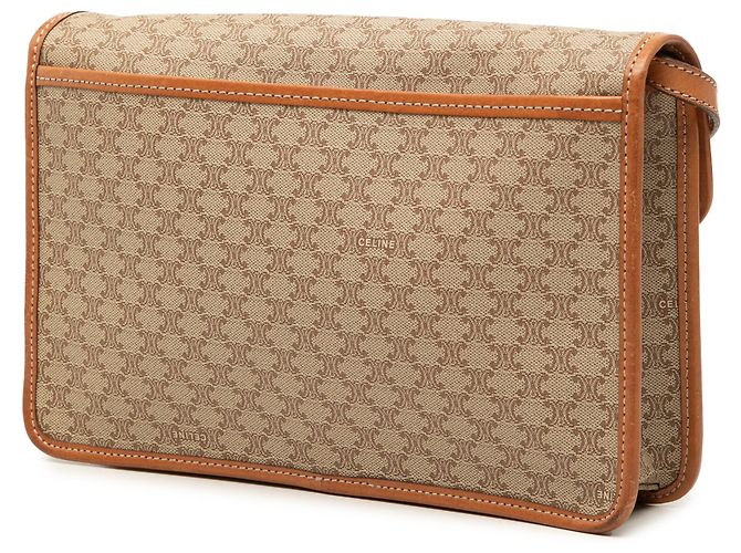 16 Céline Bolso bandolera Celine Beige Macadam Coated Canvas - vista 2