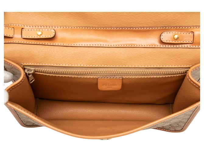 16 Céline Bolso bandolera Celine Beige Macadam Coated Canvas - vista 4