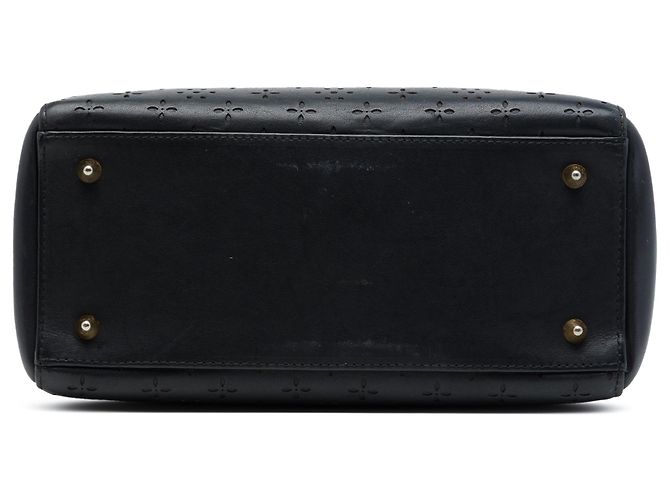 Autre Marque Dior Black Medium Perforated Calfskin Flower Lady Dior Nero - vista 3