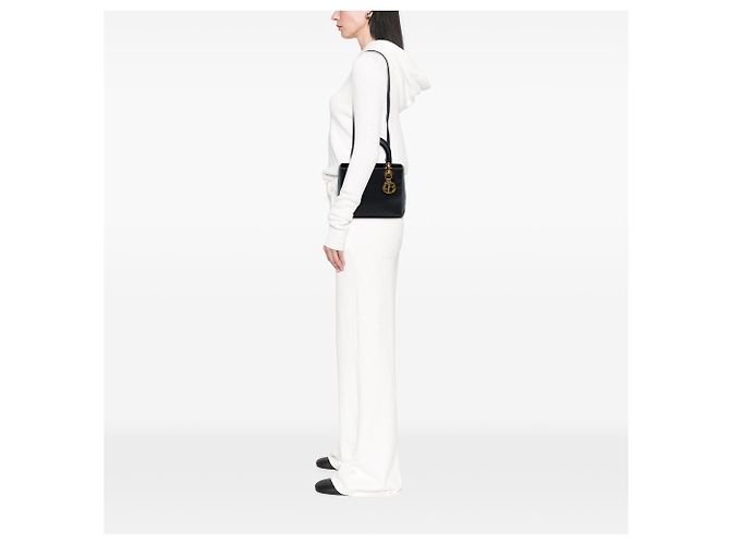 Autre Marque Dior Black Medium Perforated Calfskin Flower Lady Dior Nero - vista 6