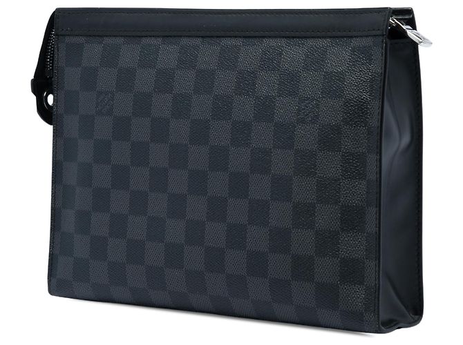 Louis Vuitton Black Damier Graphite Pochette Voyage MM Schwarz - Ansicht 2